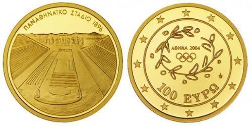 100 Євро Грецька Республіка (1974 - ) Золото 
