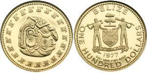 100 Долар Беліз (1981 - ) Золото 