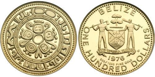 100 Долар Беліз (1981 - ) Золото 
