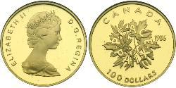 100 Долар Канада Золото Єлизавета II (1926-2022)
