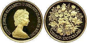 100 Долар Канада Золото Єлизавета II (1926-2022)