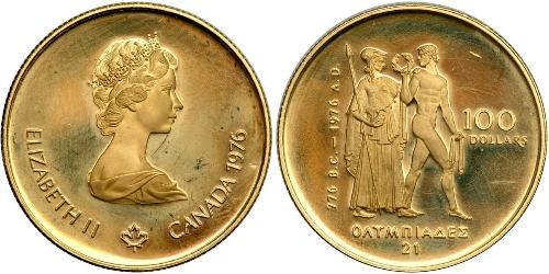100 Долар Канада Золото Єлизавета II (1926-2022)