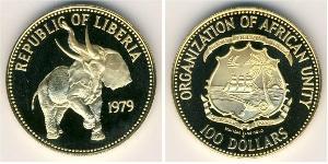 100 Долар Ліберія (1847 - ) Золото 