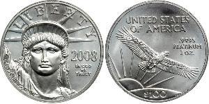 100 Долар США (1776 - ) Платина 