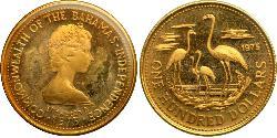 100 Доллар Bahamas (1973 - ) Золото Елизавета II (1926-2022)