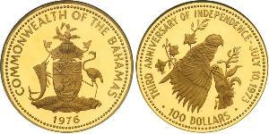 100 Доллар Bahamas (1973 - ) Золото 