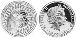 100 Доллар Австралия (1939 - ) Золото Елизавета II (1926-2022)
