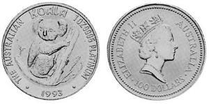 100 Доллар Австралия (1939 - ) Платина Елизавета II (1926-2022)