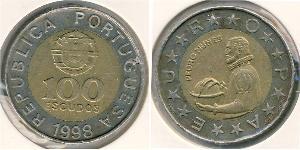 100 Ескудо Португальська Республіка (1975 - ) Біметал 