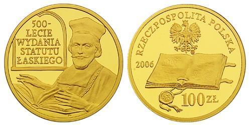 100 Злотий Республіка Польща (1991 - ) Золото 