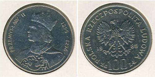 100 Злотий Польська Народна Республіка (1952-1990) Нікель/Мідь 