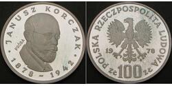 100 Злотый Польша Серебро 