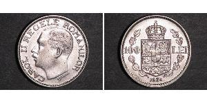 100 Лев Королівство Румунія (1881-1947) Нікель Carol II of Romania (1893 - 1953)