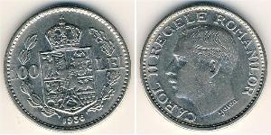 100 Лев Королівство Румунія (1881-1947) Нікель Carol II of Romania (1893 - 1953)
