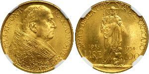 100 Лира Ватикан (1926-) Золото Pope Pius XI (1857 - 1939)