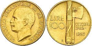 100 Ліра Kingdom of Italy (1861-1946) Золото 