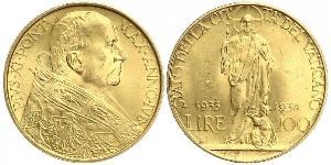 100 Ліра Ватікан (1926-) Золото Pope Pius XI (1857 - 1939)