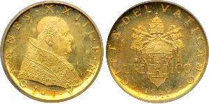 100 Ліра Ватікан (1926-) Золото Іван XXIII
