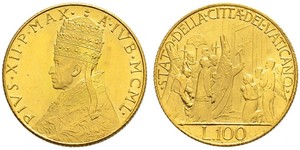 100 Ліра Папська держава (752-1870) Золото 