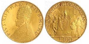 100 Ліра Папська держава (752-1870) Золото 