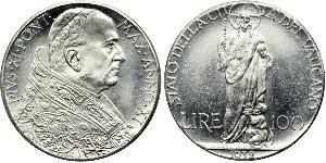 100 Ліра Папська держава (752-1870) Срібло 