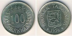 100 Марка Финляндия (1917 - ) Серебро 