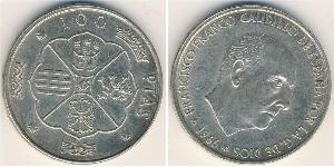 100 Песета Франкистская Испания (1936 - 1975) Серебро Франко, Франсиско(1892 – 1975)