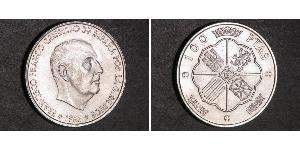 100 Песета Франкистская Испания (1936 - 1975) Серебро Франко, Франсиско(1892 – 1975)