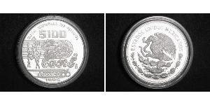 100 Песо Соединённые Штаты Мексики (1867 - ) Серебро 