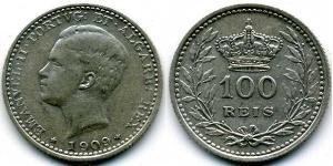 100 Рейс Королівство Португалія (1139-1910) Срібло 