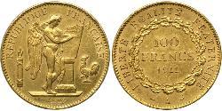 100 Franc French First Republic (1792-1804) Gold 