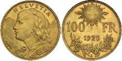 100 Franc Switzerland Gold 