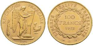 100 Франк Первая французская республика  (1792-1804) Золото 