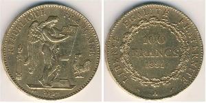 100 Франк Третья французская республика (1870-1940)  Золото 