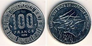 100 Франк Центральноафриканская Республика Никель 