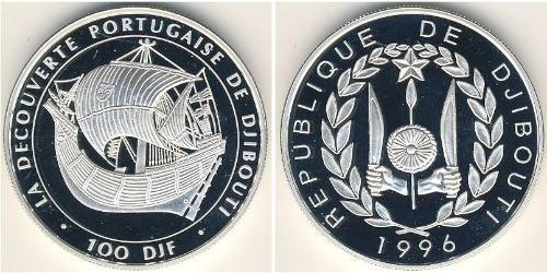 100 Франк Djibouti (1977 - ) Серебро 