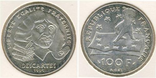 100 Франк Пятая французская республика (1958 - ) Серебро 