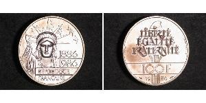 100 Франк French Fifth Republic (1958 - ) Срібло 