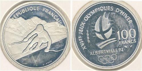 100 Франк French Fifth Republic (1958 - ) Срібло 