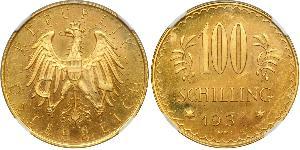 100 Шиллинг Первая Австрийская Республика (1918-1934) Золото 