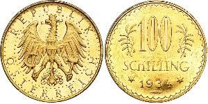 100 Шилінг Перша Австрійська Республіка (1918-1934) Золото 