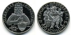 100 Шилінг Австрійська Республіка (1955 - ) Срібло 