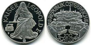 100 Шилінг Австрійська Республіка (1955 - ) Срібло 