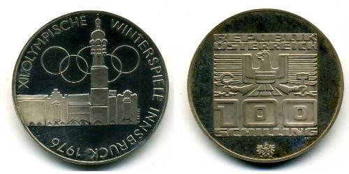 100 Шилінг Австрійська Республіка (1955 - ) Срібло 