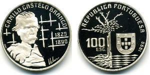 100 Эскудо Португальская Республика (1975 - ) Серебро 