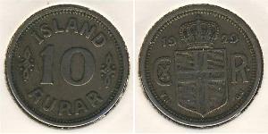10 Aurar 冰岛 (1944 - ) 銅/镍 