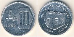 10 Austral República Argentina (1861 - ) Aluminio 