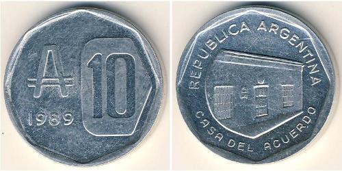 10 Austral República Argentina (1861 - ) Aluminio 