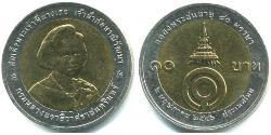 10 Baht Thailand (1238 - ) Bimetal 