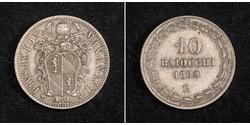 10 Baiocco États pontificaux (752-1870) Argent 